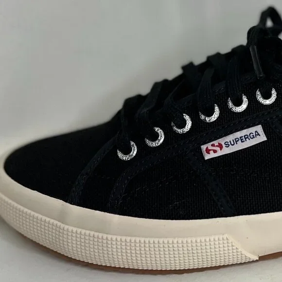 Superga Black Classic Platform Sneaker - Women, Size: 9.5US / 41EU - Picture 6 of 7